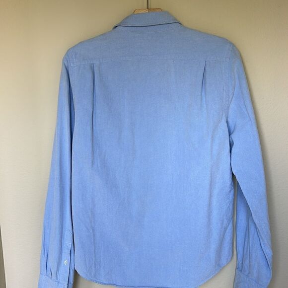 Abercrombie & Fitch men’s muscle light blue button down dress shirt XL - Picture 3 of 8